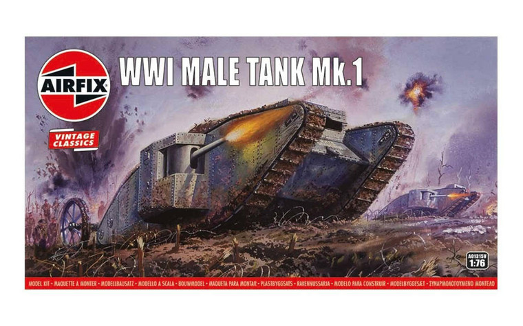  Airfix 1/76 WWI Male Tank 