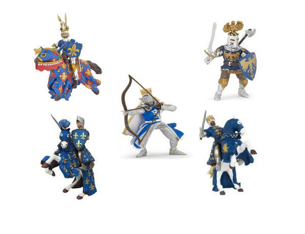  Papo Toys Blue Knights Deluxe Gift Set 