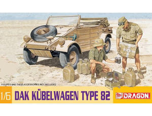  Dragon 1/6 DAK Kubelwagen Type 82 Model Kit 