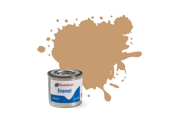  Humbrol 94 14ml Enamel Matt Brown Yellow Paint Tinlet 