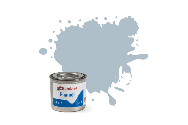  Humbrol 127 14ml Enamel Satin US Ghost Grey Paint FS26375 