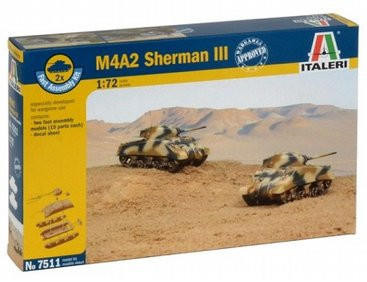  Italeri 1/72 M4A2 Sherman III 