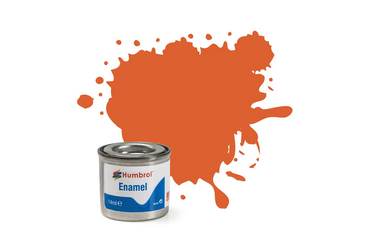  Humbrol 82 14ml Enamel Matt Orange Lining Paint Tinlet 