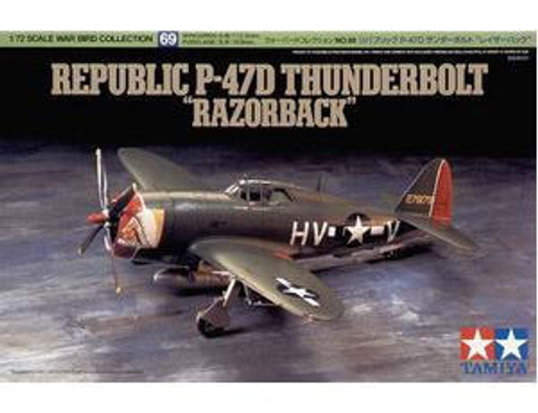  Tamiya 1/72 Republic P-47D Thunderbolt Razorback 