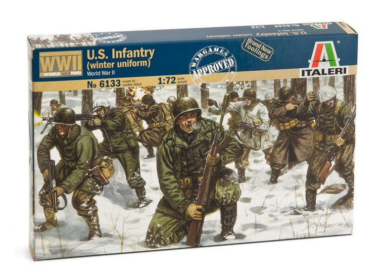  Italeri 1/72 WWII US Infantry in Winter Uniform Model Figures 
