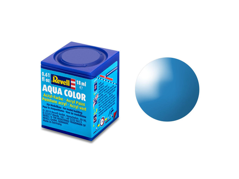  Revell 18ml 50 Gloss Light Blue Acrylic Paint 