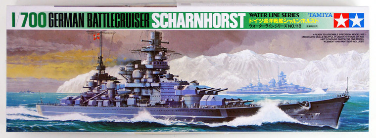  Tamiya 1/700 German Battleship Scharnhorst Model Kit 