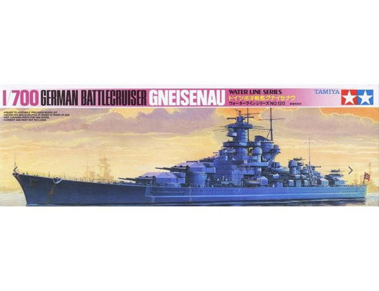  Tamiya 1/700 German Gneisenau Model Kit 