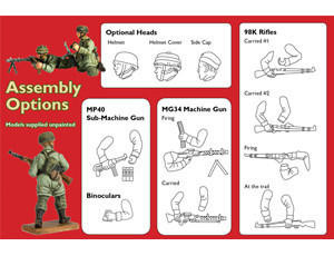  Valiant Miniatures 1/72 German Paratroops Model Figures 