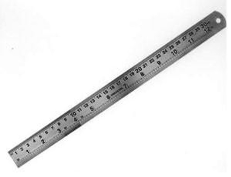  Modelcraft Steel Rule 300mm (12") 