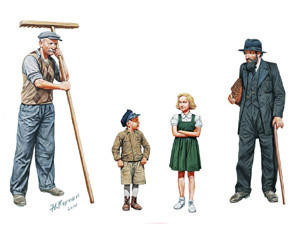  Master Box 1/35 Peasants Western Europe 