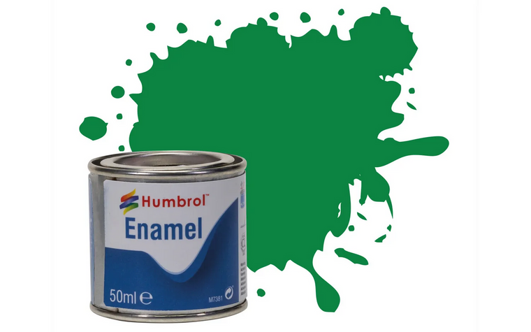  Humbrol 02 50ml Enamel Gloss Emerald Paint Tinlet 