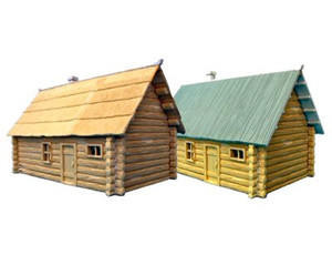  Pegasus Hobbies 1/72 Russian Single-Storey Log House Model Kit 