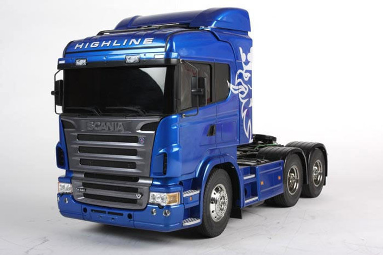  Tamiya 1/14 RC Scania R620 6X4 Highline Truck Blue Model Kit 