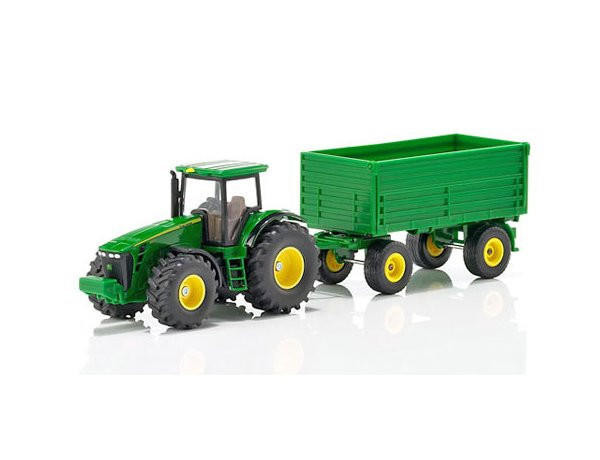  Siku 1/50 John Deere Tractor with Trailer Diecast Model 