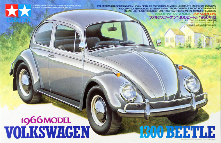  Tamiya 1/24 Volkswagen 1300 Beetle Model Kit 