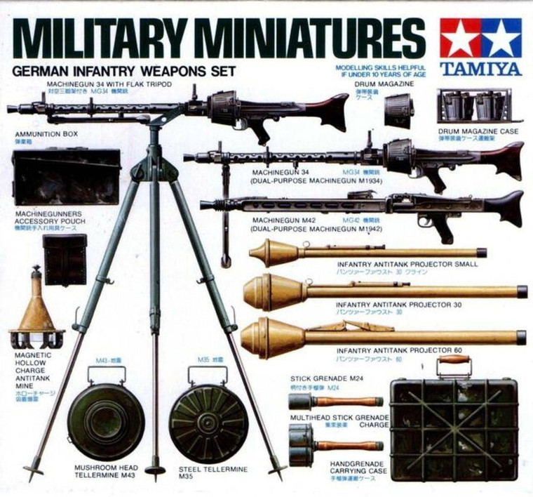  Tamiya 1/35 German Personnel Accessories 