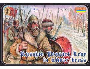  Strelets 1/72 Russian Peasant Levy in Winter Dress 