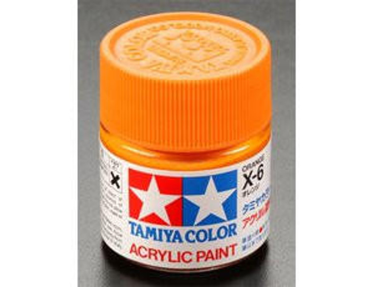  Tamiya Mini X-06 Gloss Orange 10ml Acrylic Paint 