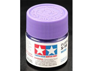  Tamiya Mini X-16 Gloss Purple 10ml Acrylic Paint 