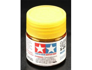  Tamiya Mini X-24 Clear Yellow 10ml Acrylic Paint 