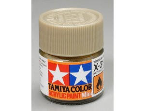  Tamiya Mini X-31 Metallic Titanium Gold 10ml Acrylic Paint 