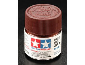  Tamiya Mini XF-09 Flat Hull Red 10ml Acrylic Paint 