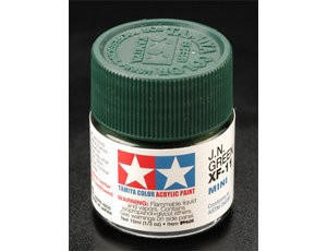  Tamiya Mini XF-11 Flat JN Green 10ml Acrylic Paint 