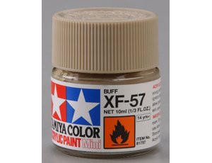  Tamiya Mini XF-57 Flat Buff 10ml Acrylic Paint 