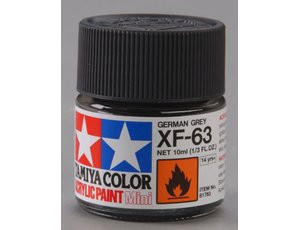  Tamiya Mini XF-63 Flat German Grey 10ml Acrylic Paint 
