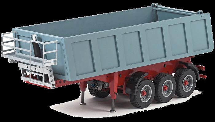 Carson 1/14 RC 3 Axle Tipper Trailer Model Kit 