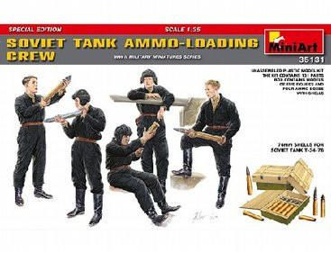  MiniArt 1/35 Soviet Tank Ammo Loading Crew Model Figures 