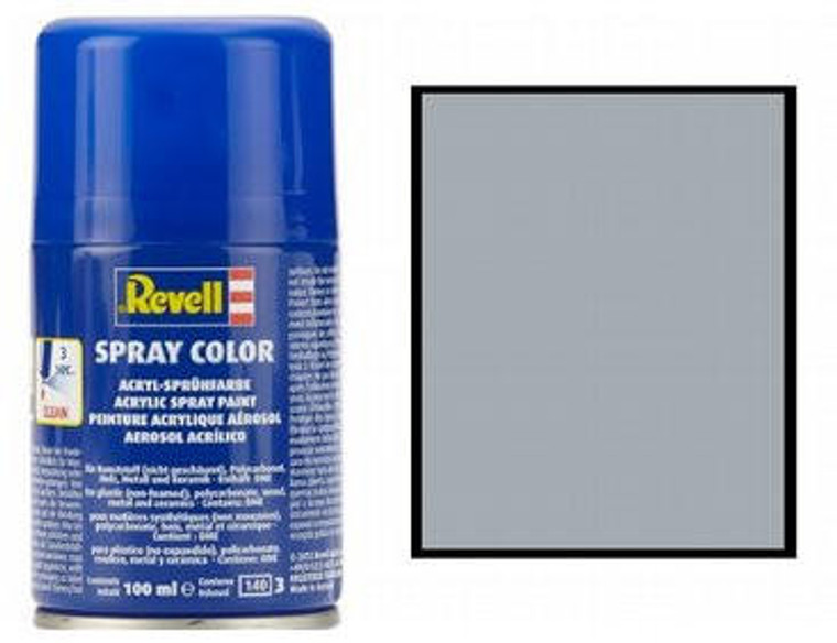  Revell 91 Metallic Steel 100ml  Acrylic Spray Paint 