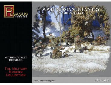  Pegasus Hobbies 1/72 Russian Infantry In Greatcoats 