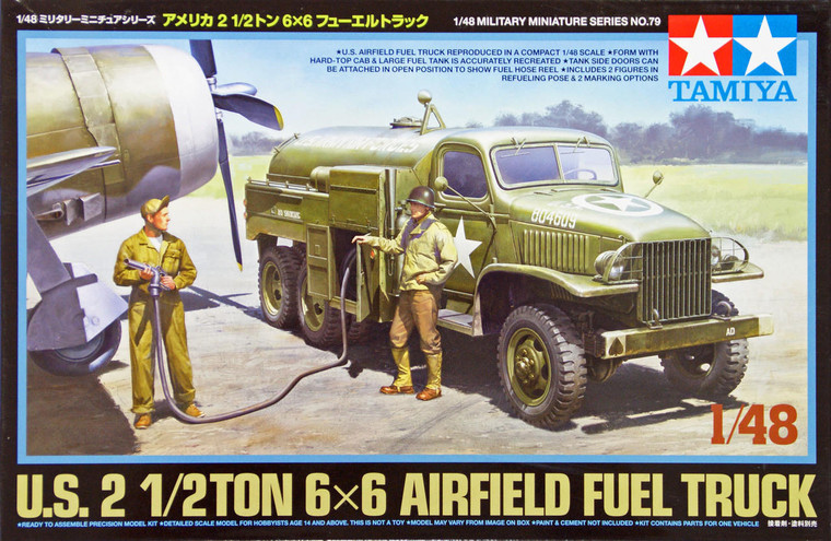  Tamiya 1/48 US 2 1/2 ton 6x6 Airfield Fuel Truck 