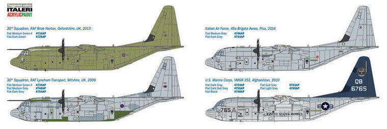  Italeri 1/48 Lockheed Martin C-130J Super Hercules C5 RAF 