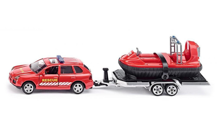  Siku 1/50 Car with Trailer and Hovercraft 