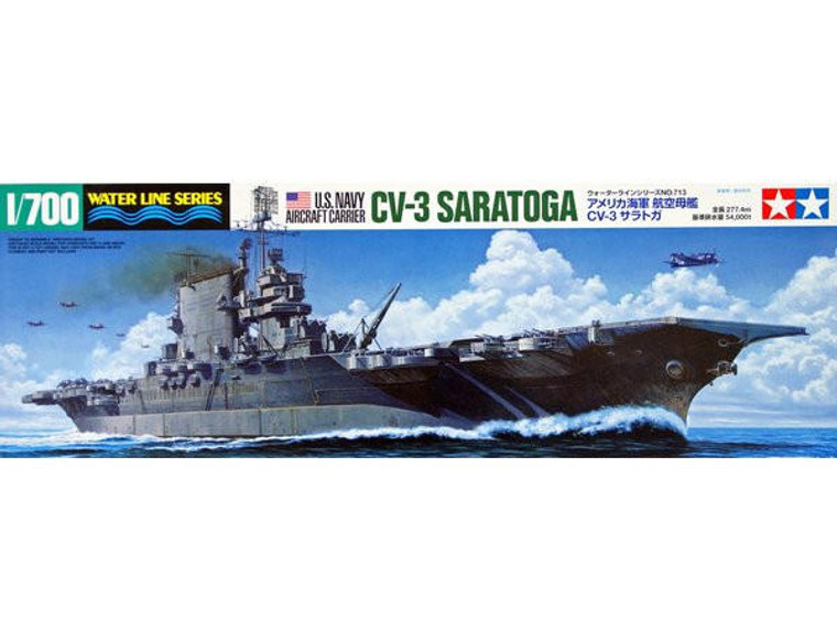  Tamiya 1/700 US CV-3 Saratoga Aircraft Carrier Model Kit 