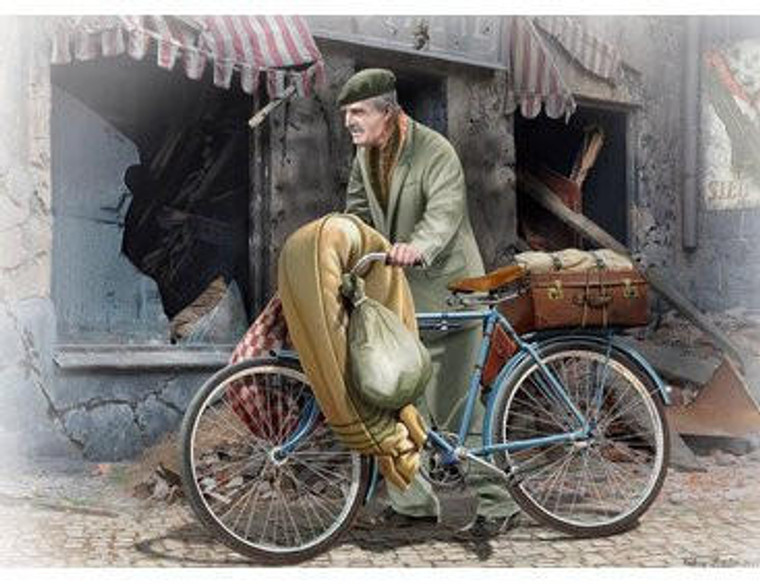  Master Box 1/35 European Civilian on Bike 1944 Price of War 