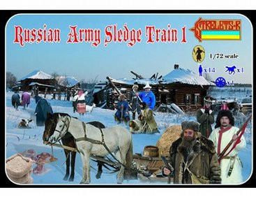  Strelets 1/72 Russian Army Sledge Train 1 