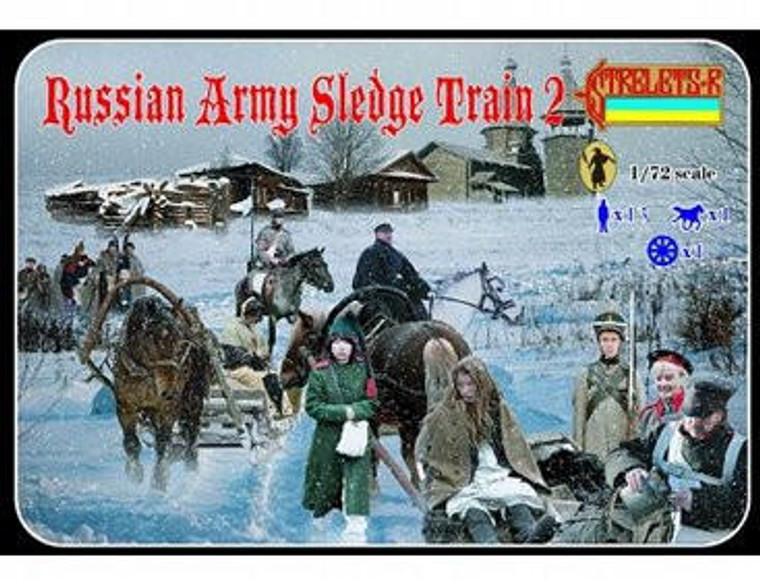  Strelets 1/72 Russian Army Sledge Train 2 