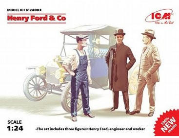 Icm ICM 1/24 Henry Ford & Co 3 Figure Set 