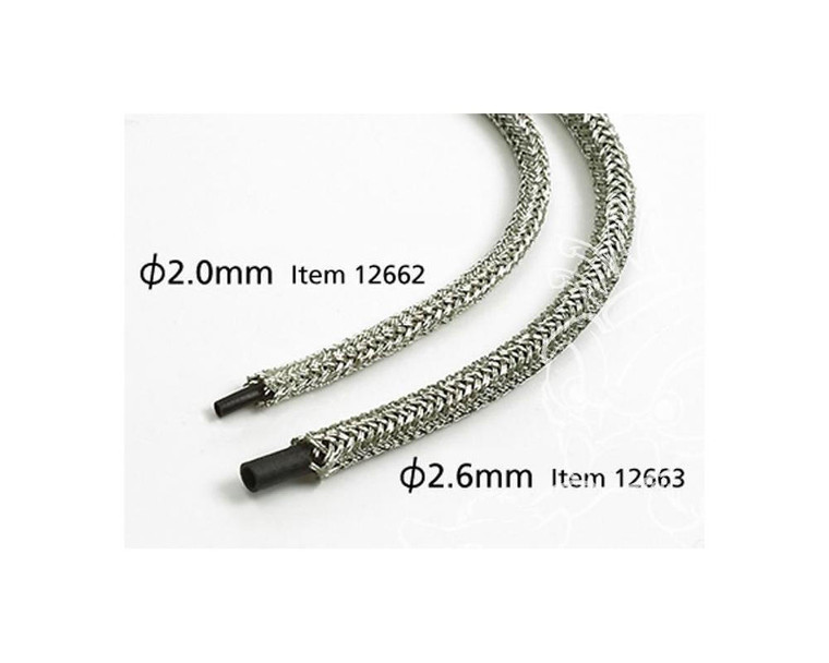  Tamiya 1/12 Braided Hose for Bikes (2.6mm) 