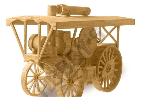  Matchbuilder Traction Engine Matchstick Model 