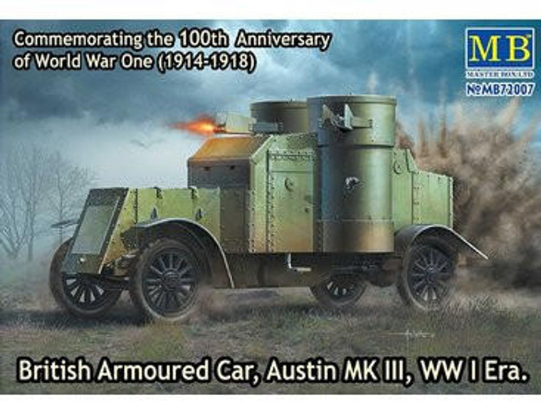  Master Box 1/72 British Austin Mk.III Armoured Car WWI Era 