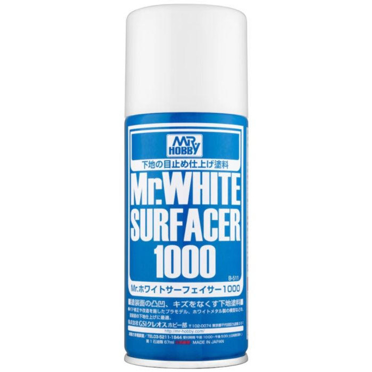  Mr Hobby Mr Surfacer 1000 White Primer Spray 170ml 