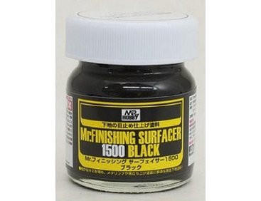 Mr Hobby Mr Finishing Surfacer 1500 Black Primer 40ml 