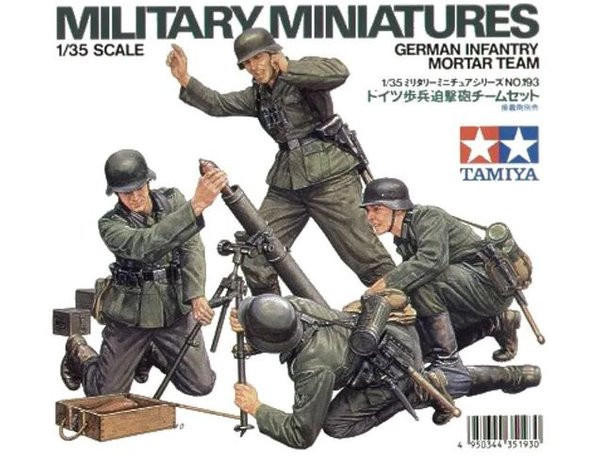  Tamiya 1/35 German Infantry Mortar Team 