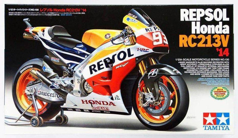  Tamiya 1/12 Honda RC213V Repsol 2014 Marc Marquez Model Kit 