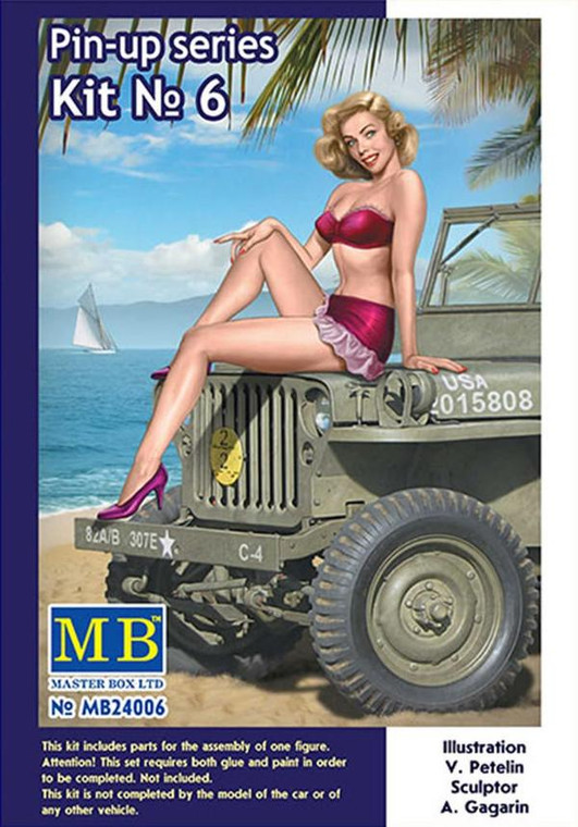  Master Box 1/24 Pin-Up Series Kit 6 Samantha Model Figure 